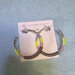 Kendra Scott Colorful Wrapped Hoop Earrings